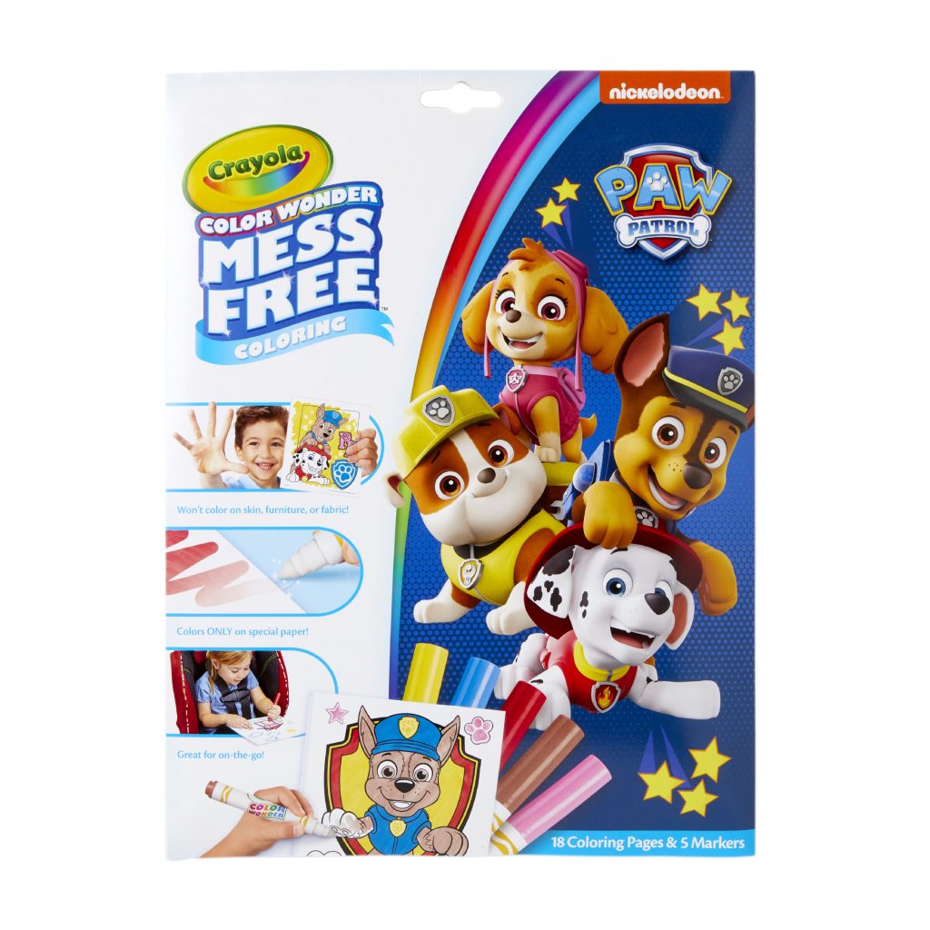 Crayola Color Wonder Mess Free Paw Patrol Coloring Book & Markers Toys&Me